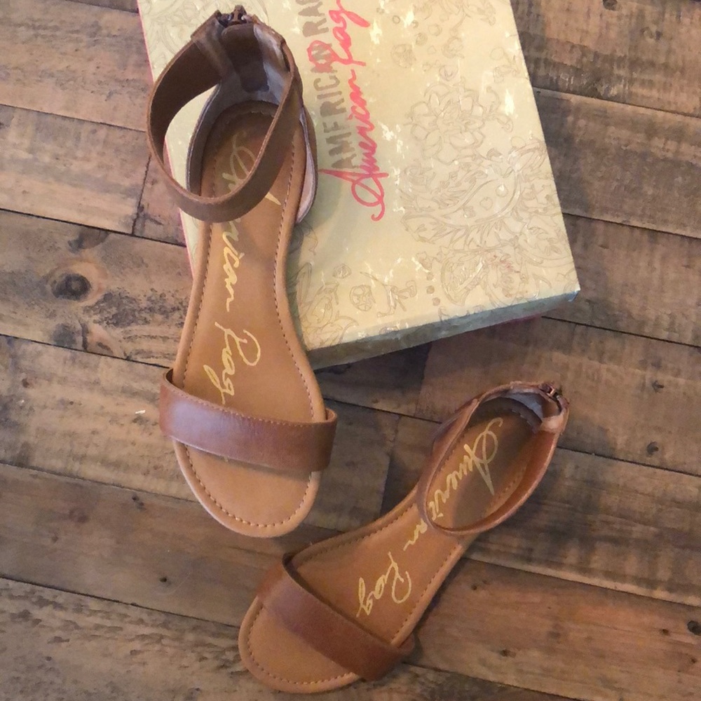 American Rag Ankle strap sandal in cognac